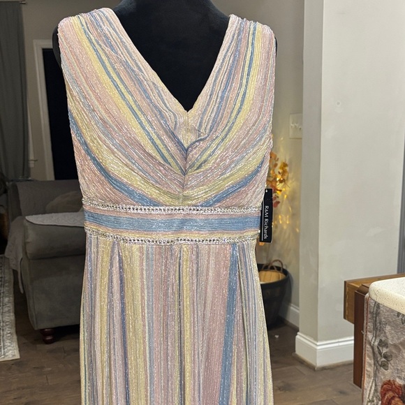 R & M Richards Dresses & Skirts - R & M Richards Pastel Striped Maxi Dress